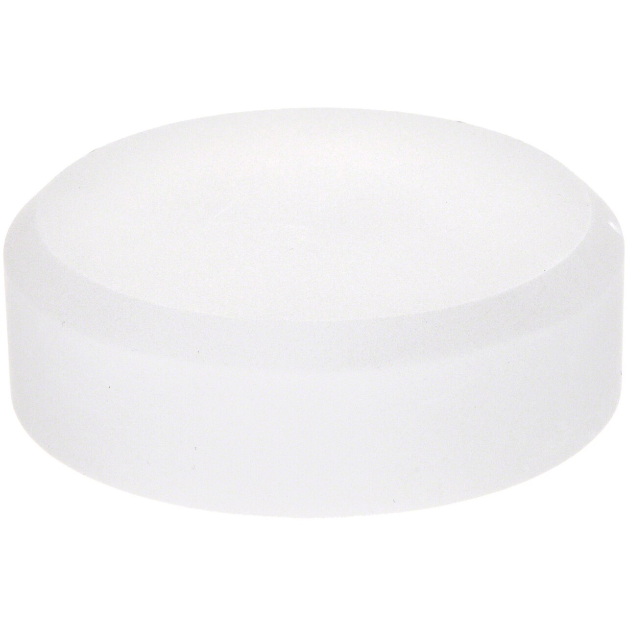Plymor Frosted Acrylic Beveled Round Display Base, 3" W x 3" D x 1" H